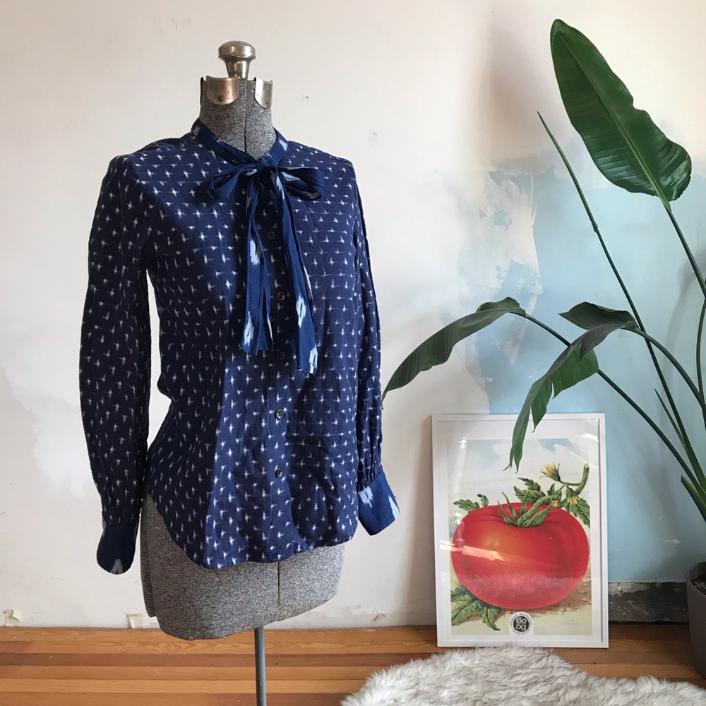 Japanese Ikat Blouse